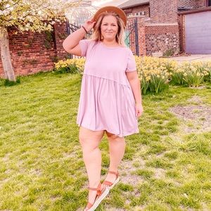 ChicSoul Lavender Babydoll dress